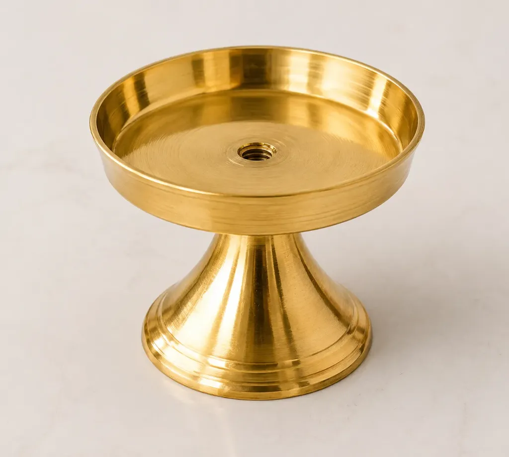 Dhoop stand plate 120-0No 36g swastik