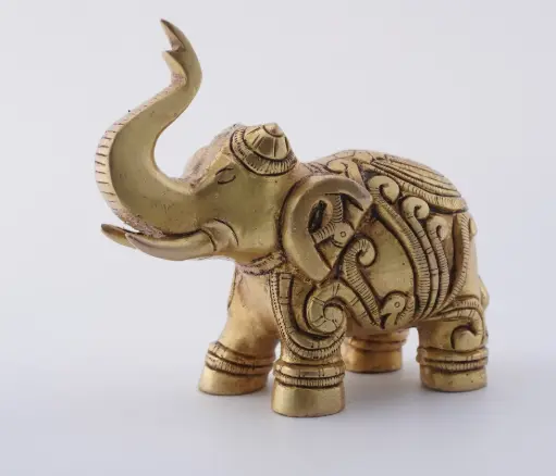 [T03138] Panchdhatu Hatti Antique 1750