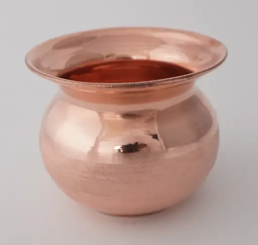 [T01446] Copper Lota 4 No Swastik 220